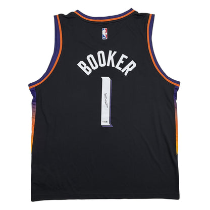 Autographed/Signed Devin Booker Phoenix Suns Black Authentic Basketball Jersey JSA COA