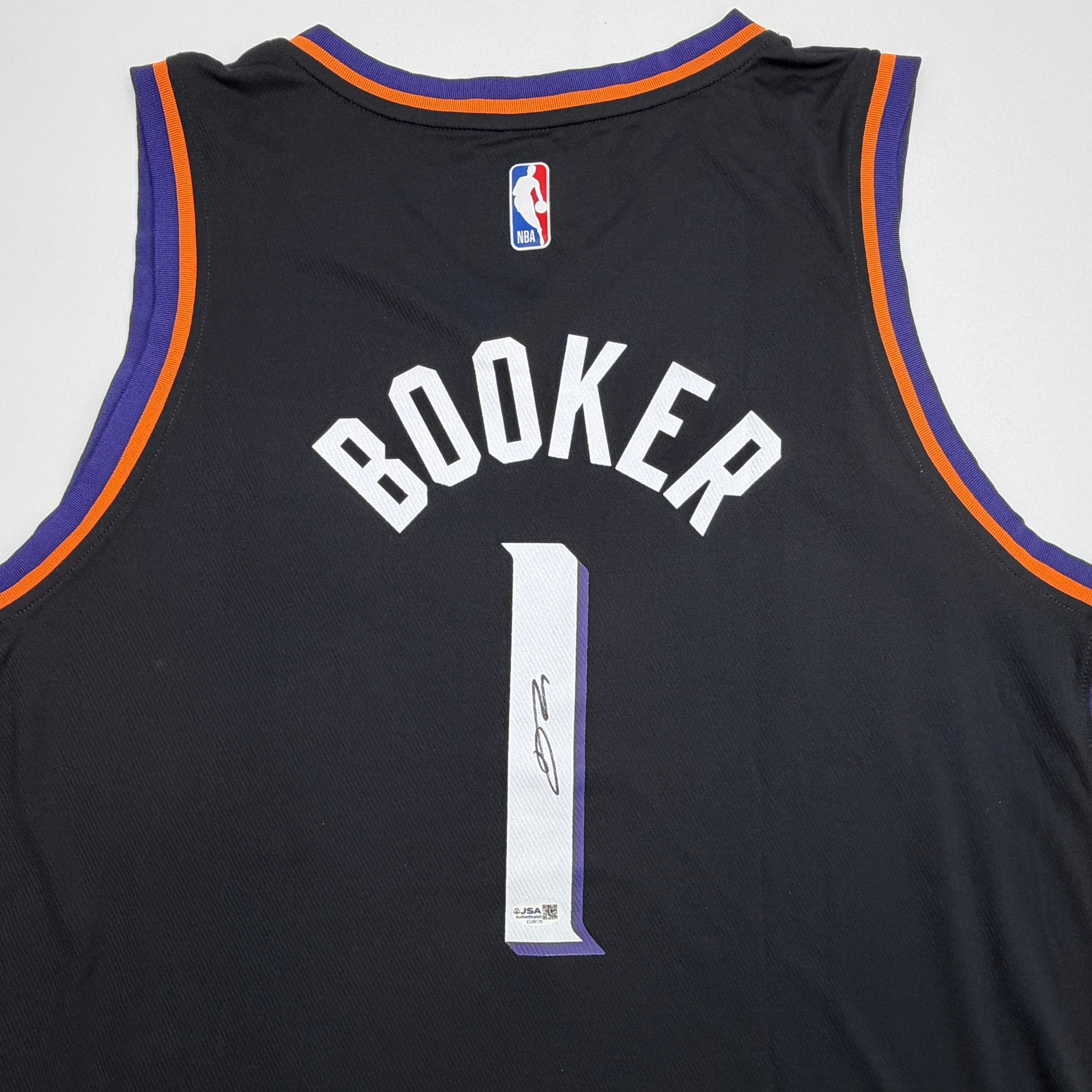 Autographed/Signed Devin Booker Phoenix Suns Black Authentic Basketball Jersey JSA COA