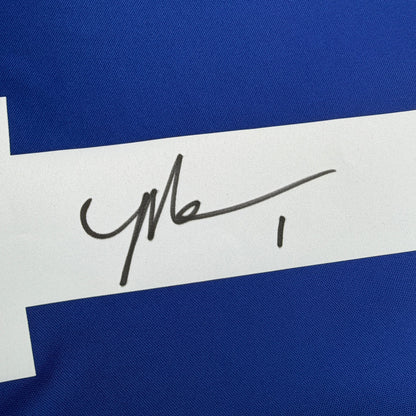 Autographed/Signed Malik Nabers New York Giants Blue Authentic Football Jersey Fanatics COA