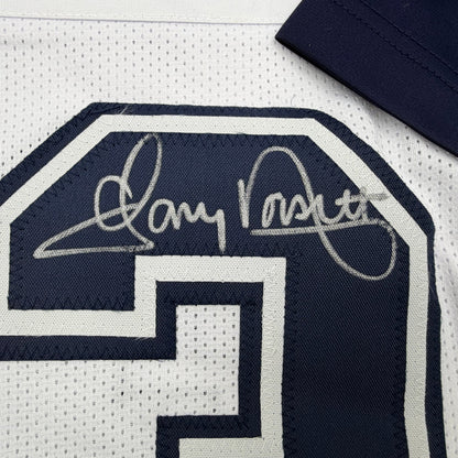 Autographed/Signed Tony Dorsett Dallas White Color Rush Football Jersey JSA COA