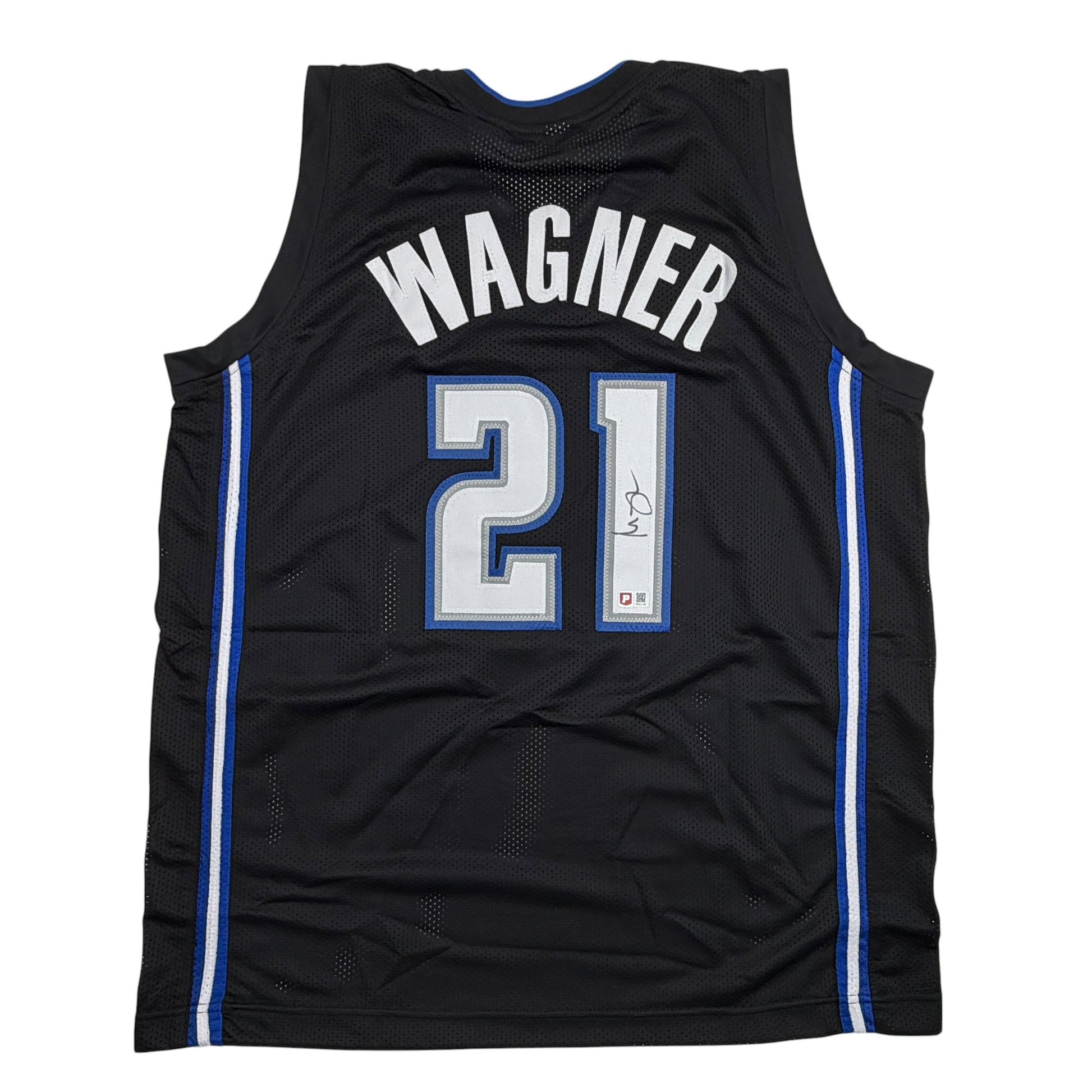 Autographed/Signed Moritz Moe Wagner Orlando Black Basketball Jersey Pristine PA COA