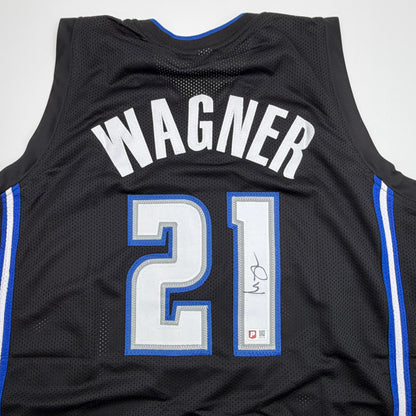 Autographed/Signed Moritz Moe Wagner Orlando Black Basketball Jersey Pristine PA COA