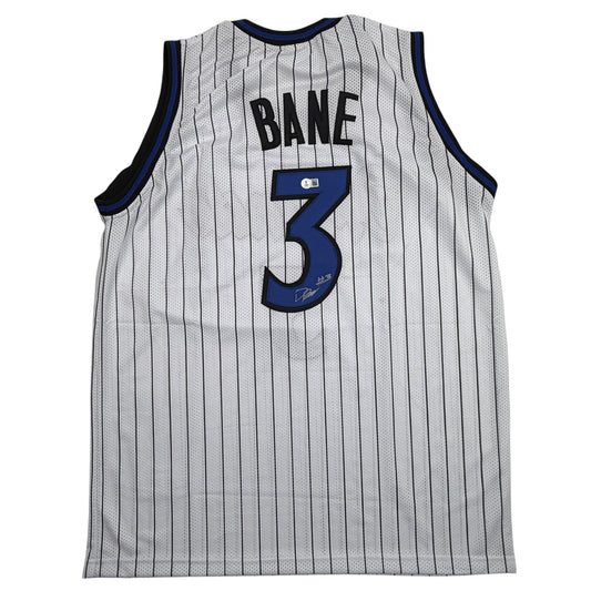 Autographed/Signed Desmond Bane Orlando White Pinstripe Basketball Jersey Beckett BAS COA