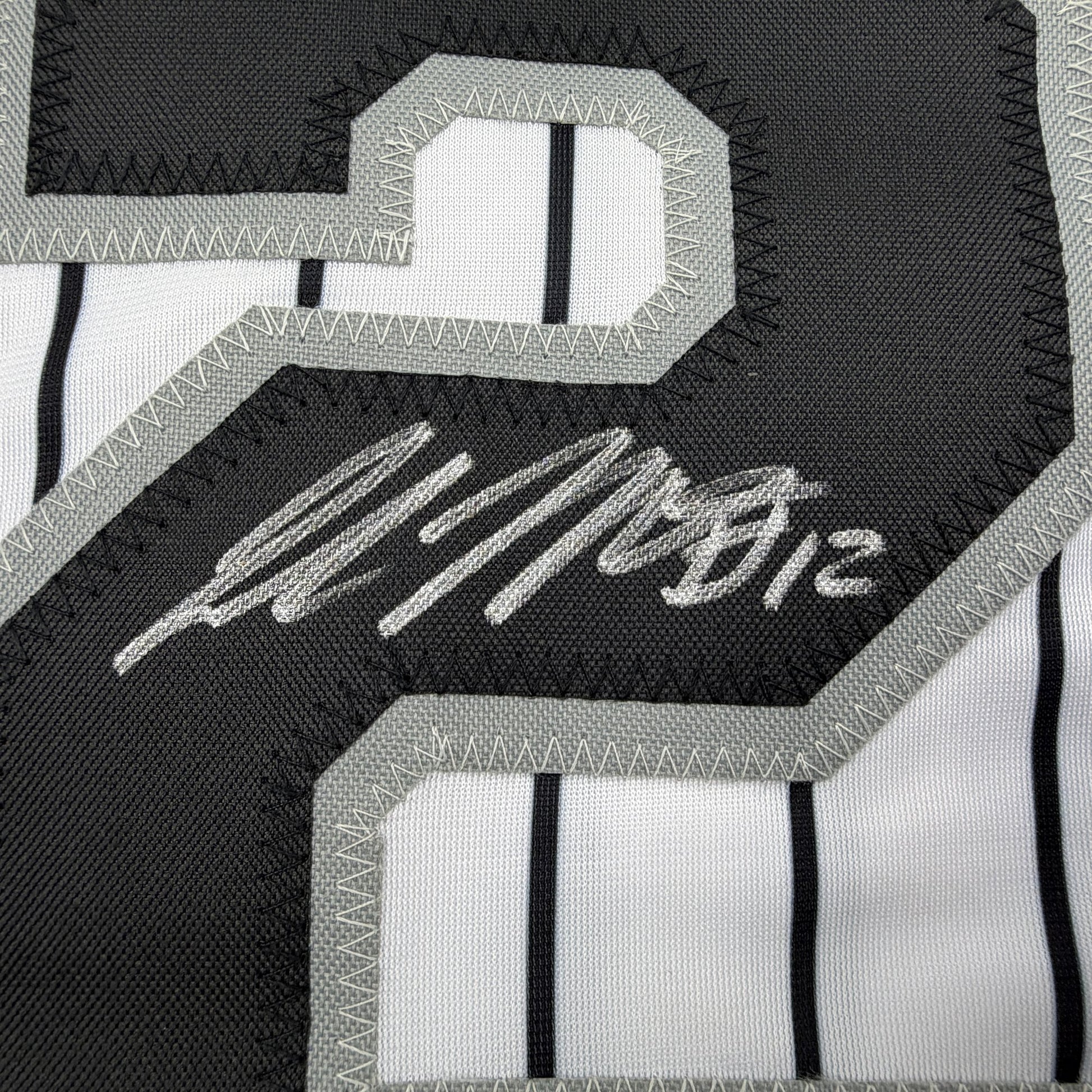 Autographed/Signed Colson Montgomery Chicago Pinstripe Baseball Jersey Beckett BAS COA