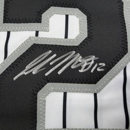 Autographed/Signed Colson Montgomery Chicago Pinstripe Baseball Jersey Beckett BAS COA