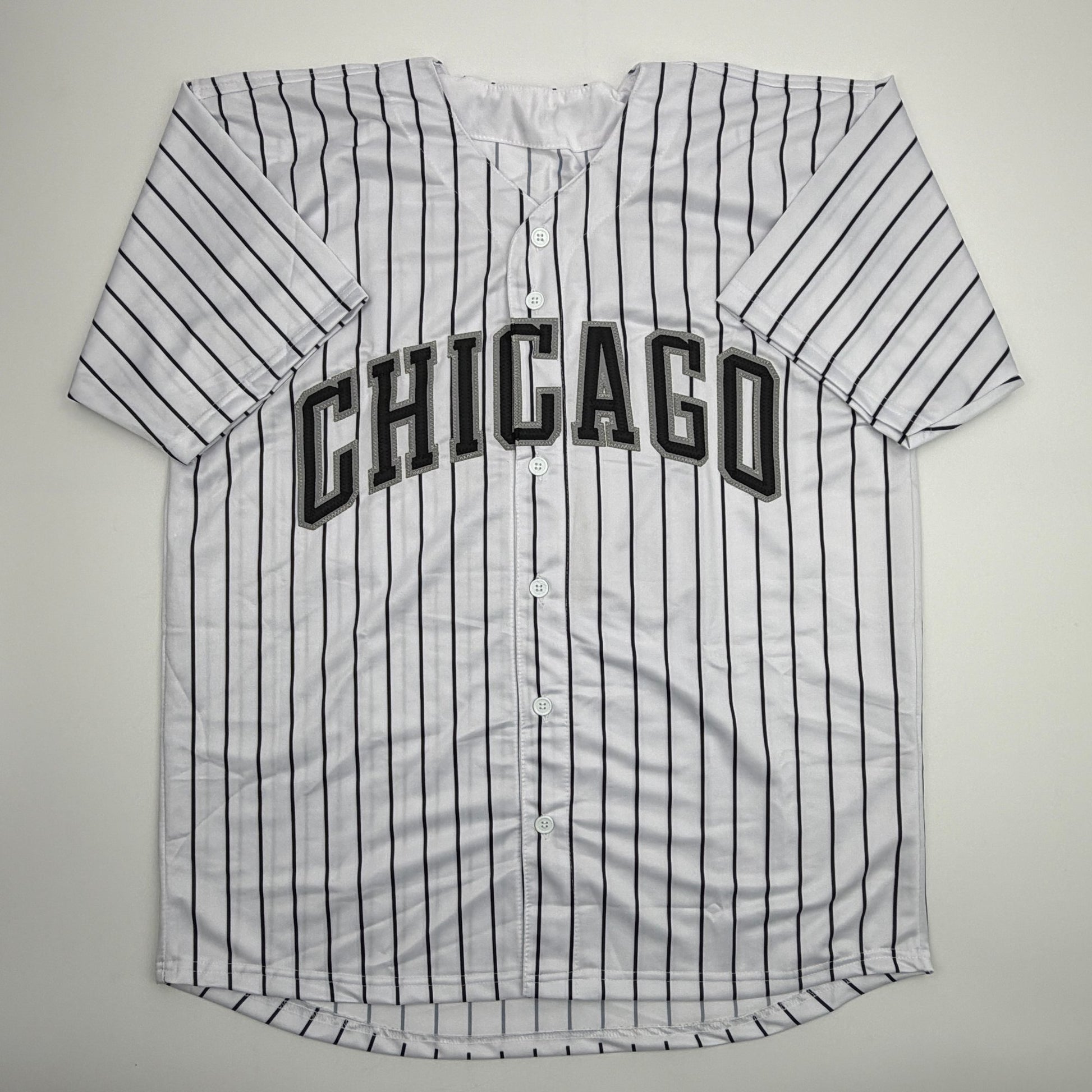Autographed/Signed Colson Montgomery Chicago Pinstripe Baseball Jersey Beckett BAS COA