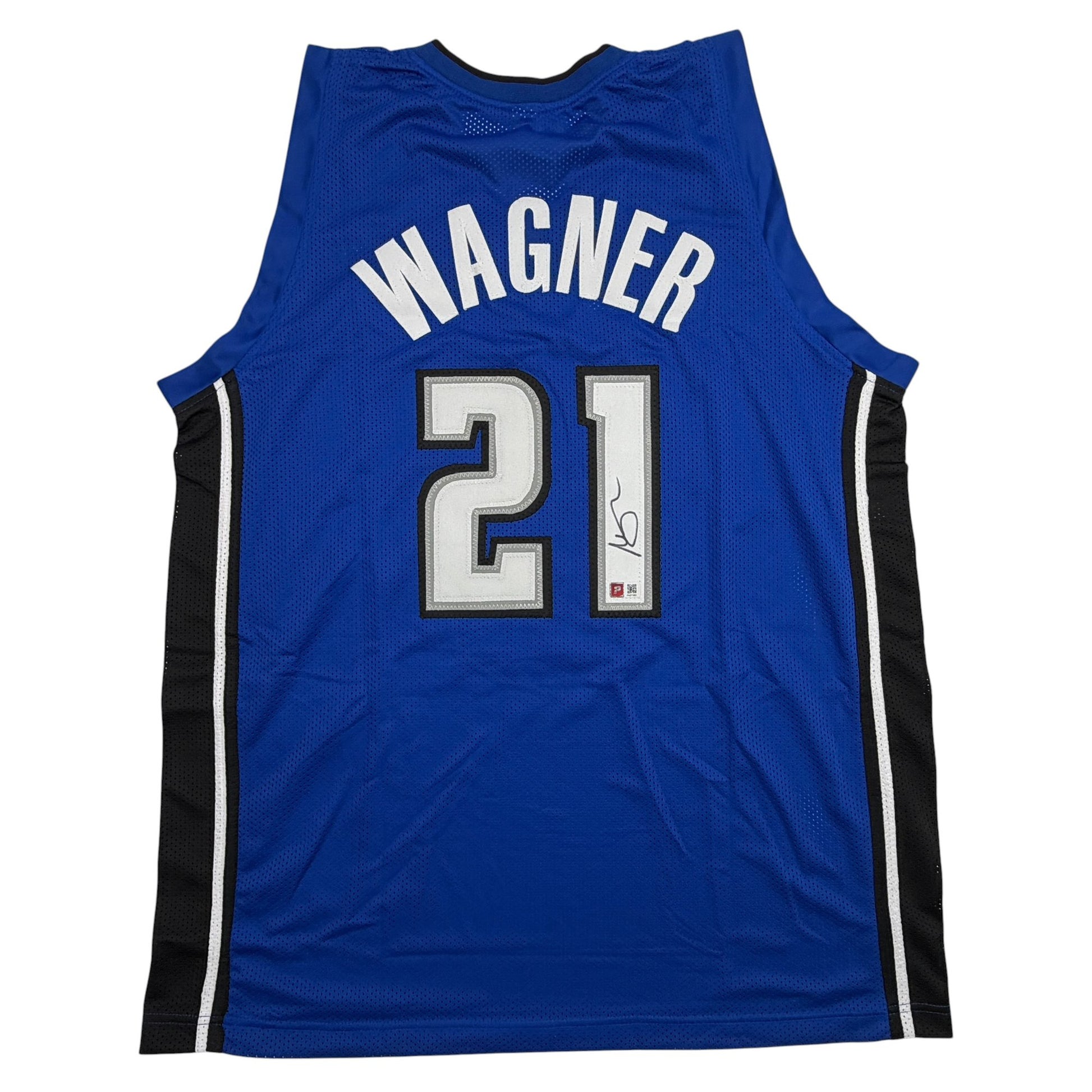 Autographed/Signed Moritz Moe Wagner Orlando Blue Basketball Jersey Pristine PA COA