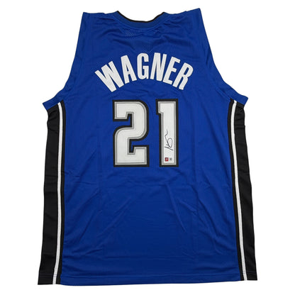 Autographed/Signed Moritz Moe Wagner Orlando Blue Basketball Jersey Pristine PA COA