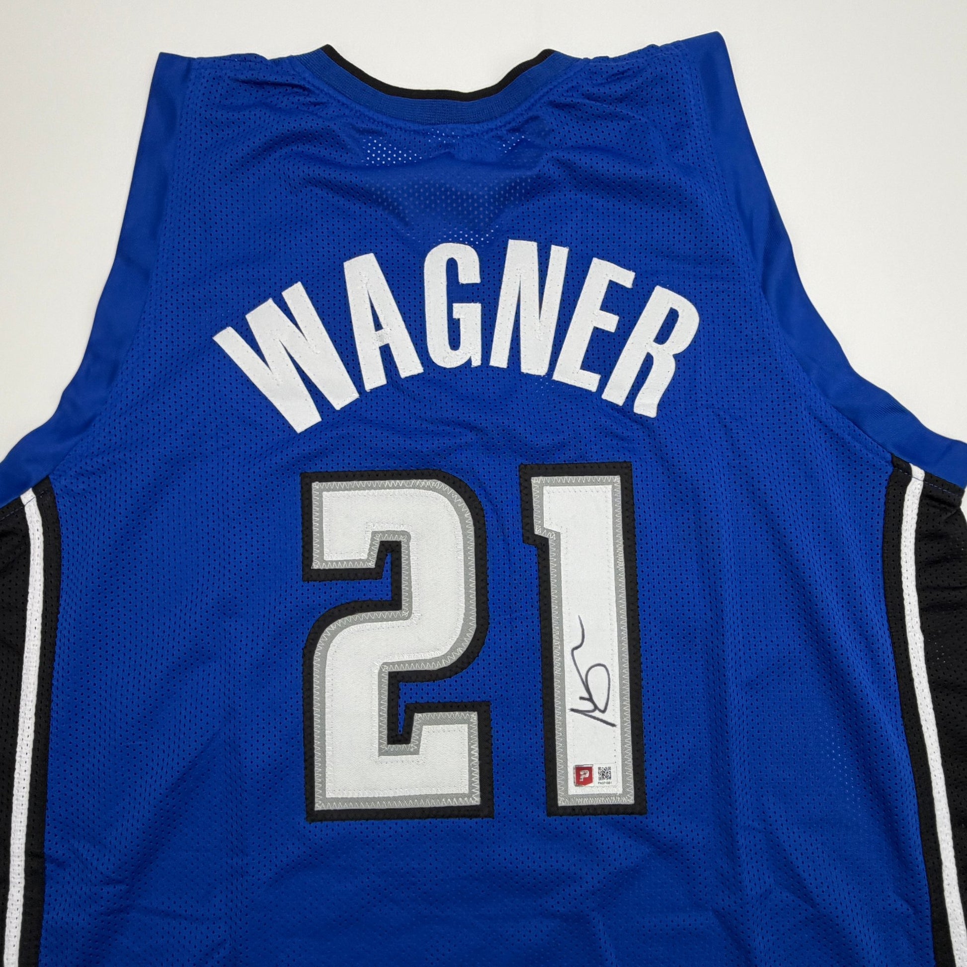 Autographed/Signed Moritz Moe Wagner Orlando Blue Basketball Jersey Pristine PA COA