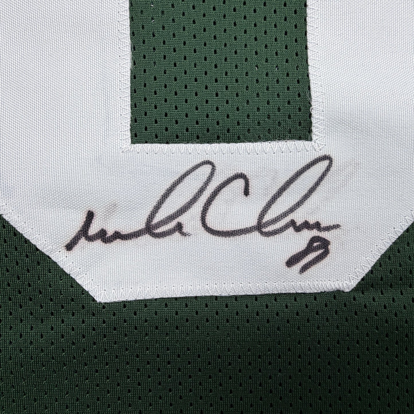 Autographed/Signed Mark Chmura Green Bay Green Football Jersey JSA COA