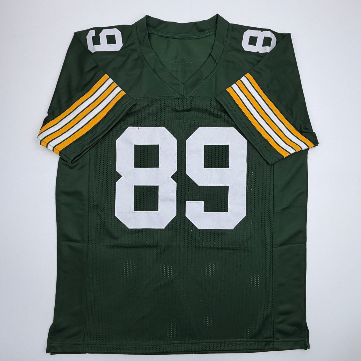 Autographed/Signed Mark Chmura Green Bay Green Football Jersey JSA COA