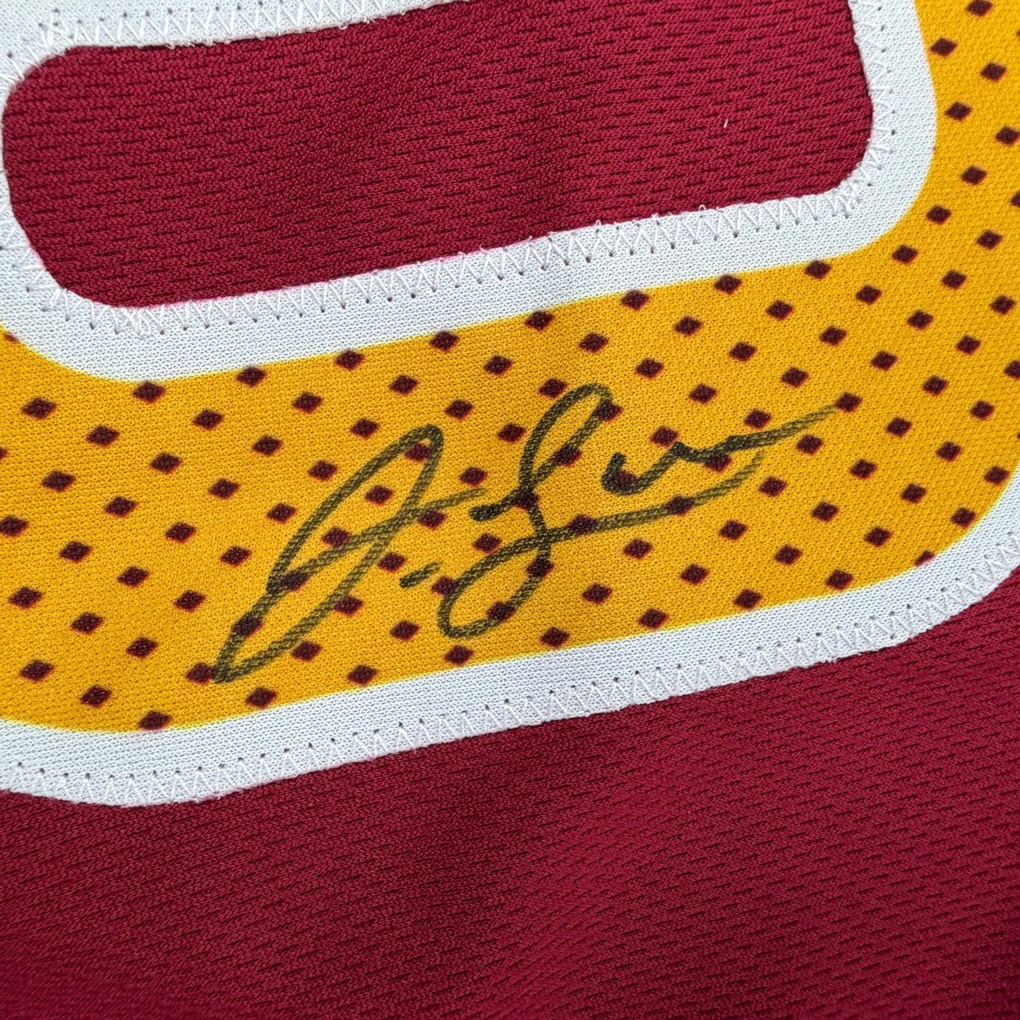 Autographed/Signed Jaylin Lane Washington Maroon Football Jersey JSA COA