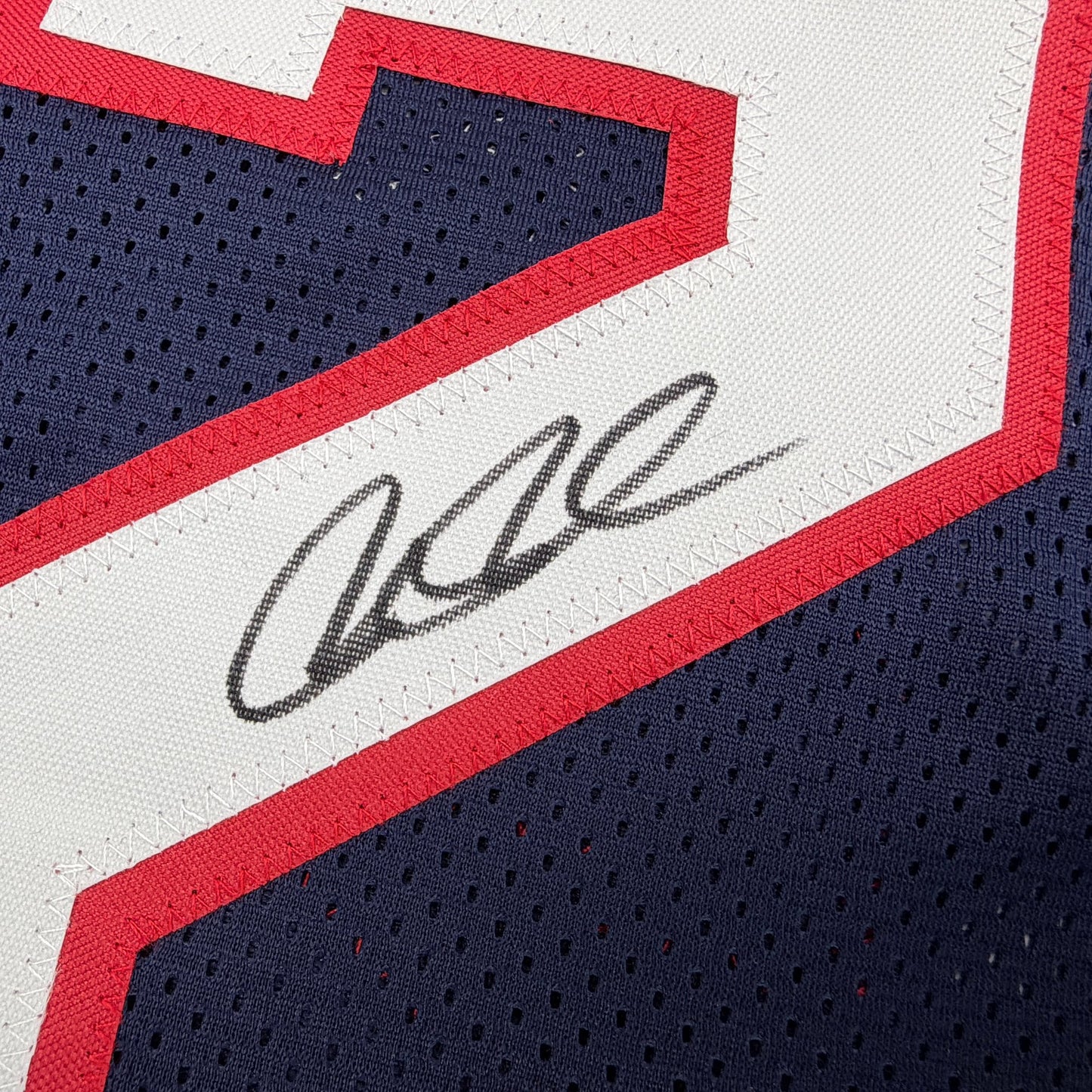 Autographed/Signed Joe Johnson Atlanta Blue Basketball Jersey Beckett BAS COA