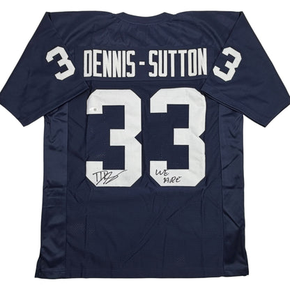Autographed/Signed Dani Dennis-Sutton Penn State Blue College Football Jersey JSA COA