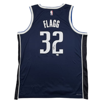 Autographed/Signed Cooper Flagg Dallas Mavericks Navy Blue Authentic Basketball Jersey Fanatics COA