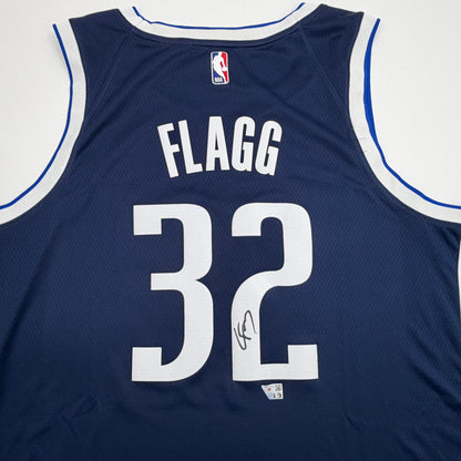 Autographed/Signed Cooper Flagg Dallas Mavericks Navy Blue Authentic Basketball Jersey Fanatics COA