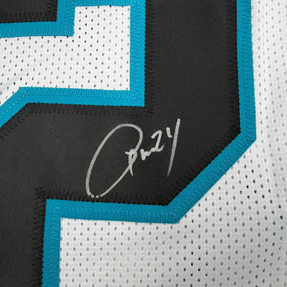 Autographed/Signed Josh Norman Carolina White Football Jersey JSA COA