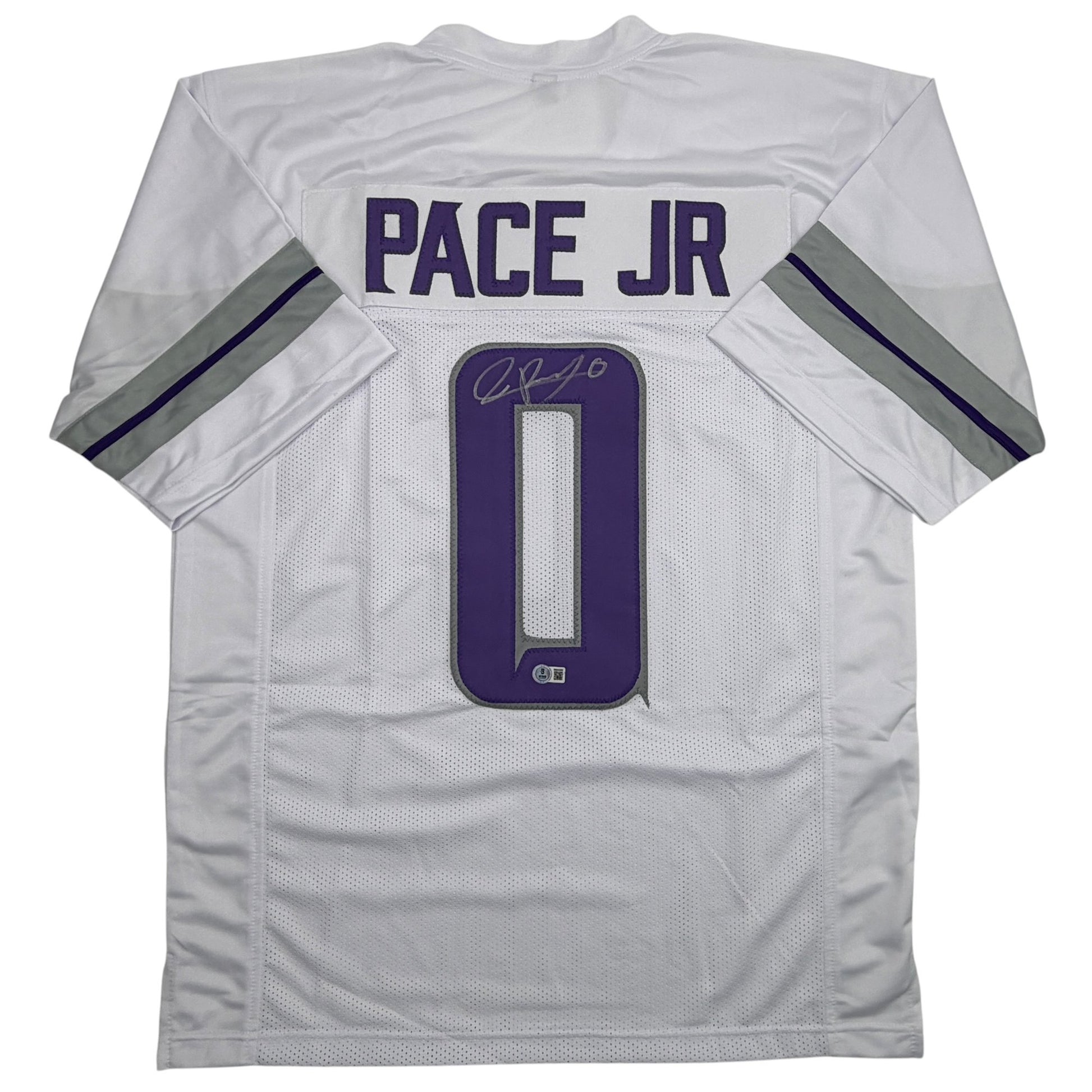 Autographed/Signed Ivan Pace Jr. Minnesota White Out Alternate Football Jersey Beckett BAS COA