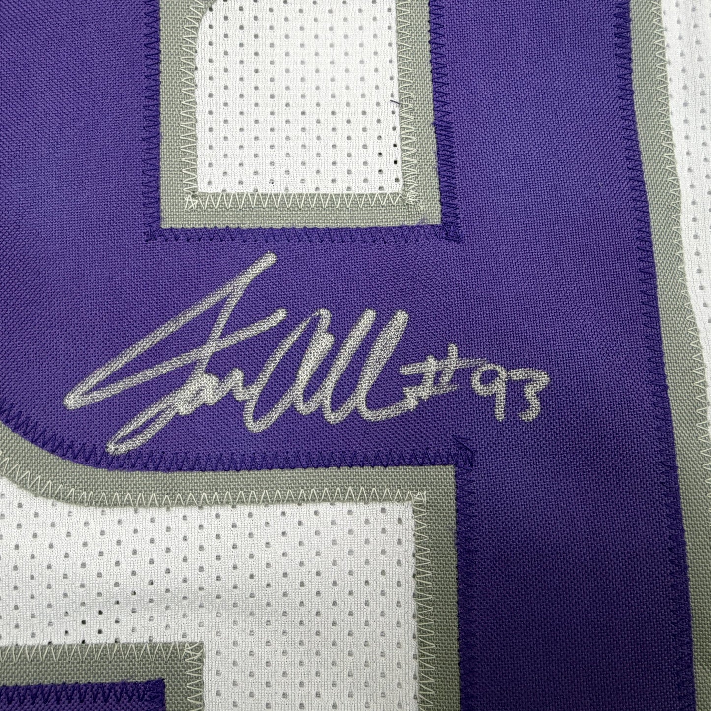 Autographed/Signed Jonathan Allen Minnesota White Out Alternate Football Jersey Beckett BAS COA