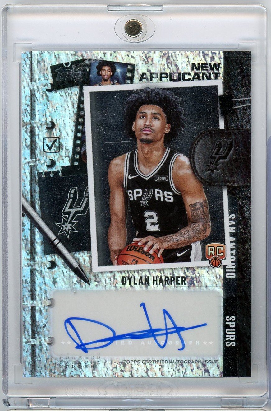  2025 Topps Dylan Harper #NADH New Applicant Holo Foil Auto Rookie RC Basketball Card 