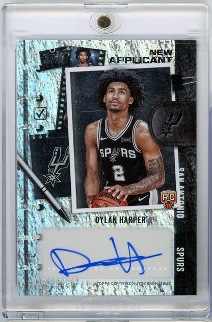  2025 Topps Dylan Harper #NADH New Applicant Holo Foil Auto Rookie RC Basketball Card 