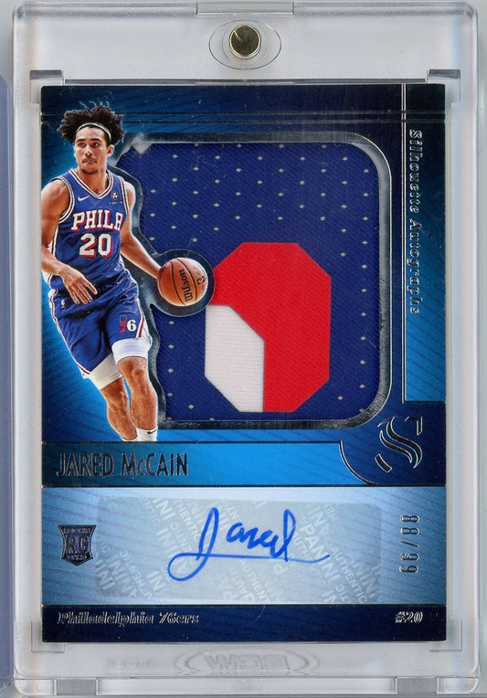  2024 Panini Silhouette Jared McCain #SILJAR /99 Silhouette Autographs Rookie RC Basketball Card