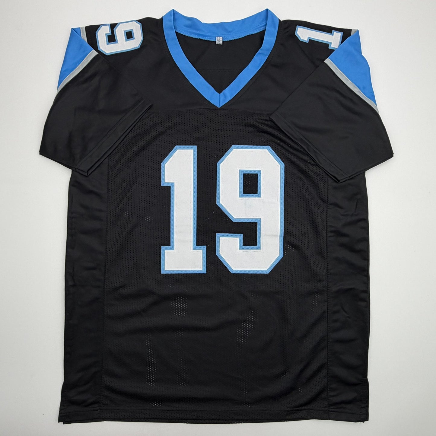 Autographed/Signed Ted Ginn Jr. Carolina Black Football Jersey JSA COA
