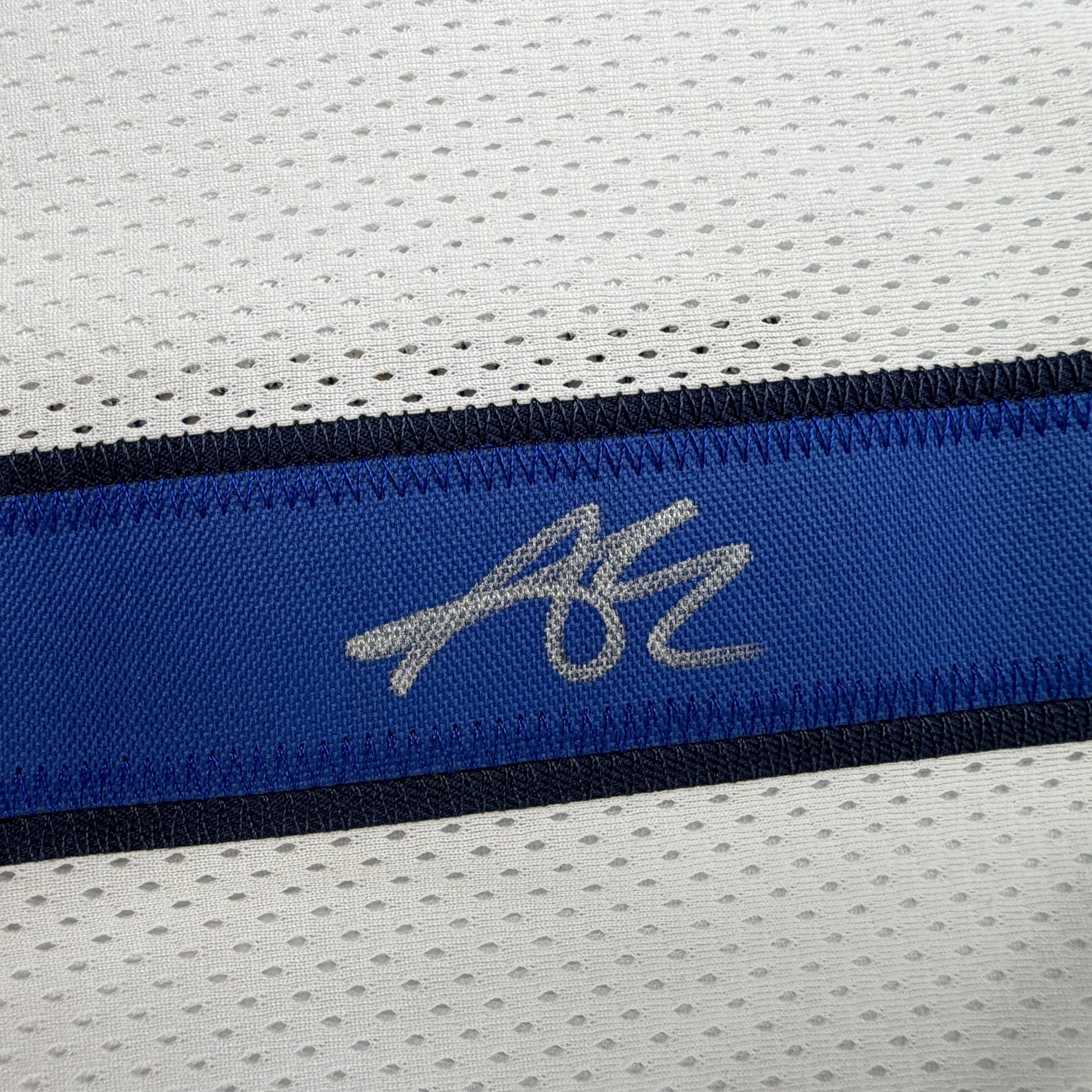 Autographed/Signed Anthony Edwards Minnesota White Basketball Jersey Beckett BAS COA