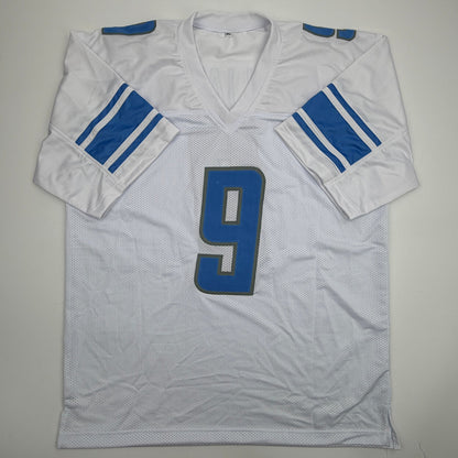 Autographed/Signed Jameson Williams Detroit White Football Jersey JSA COA