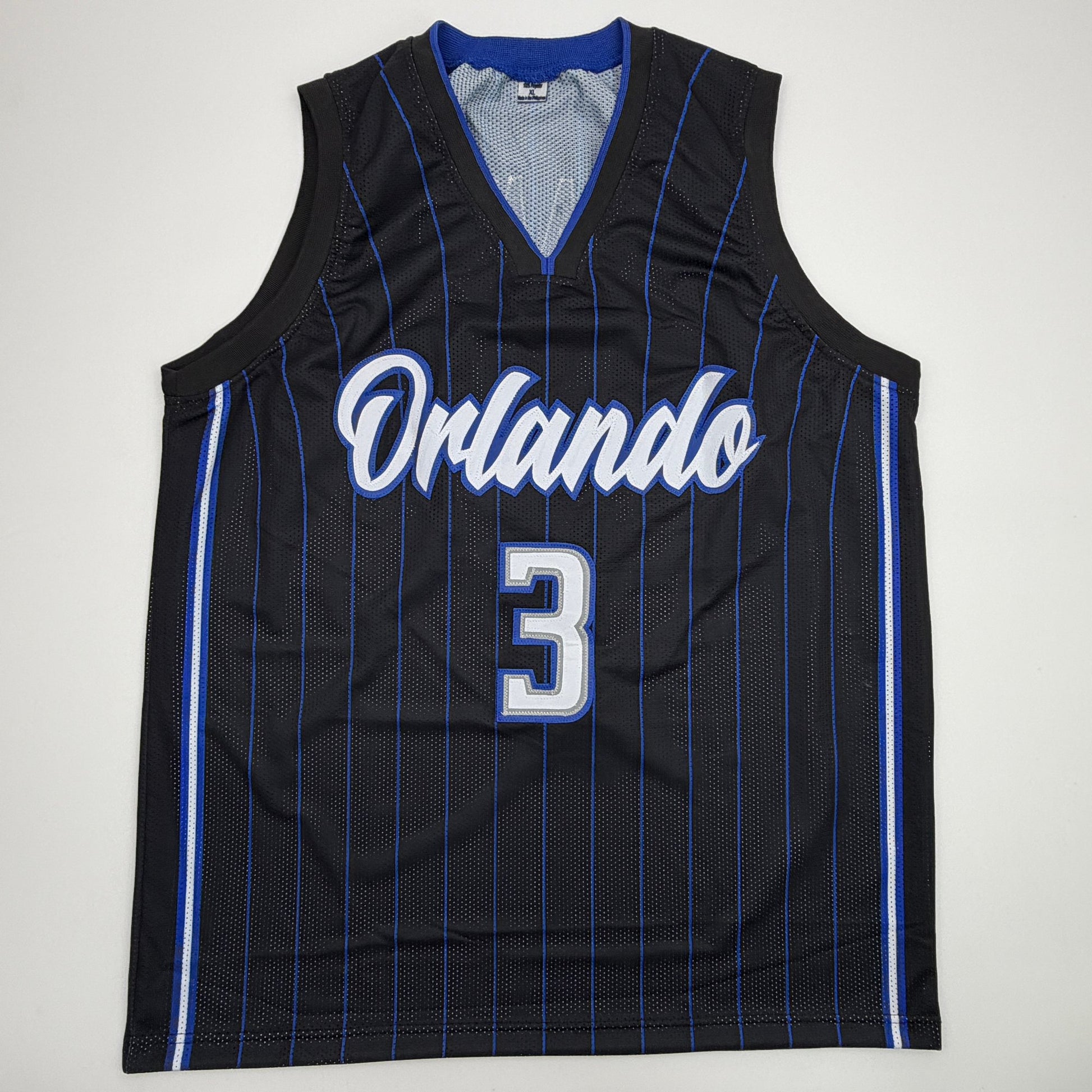 Autographed/Signed Desmond Bane Orlando Black Pinstripe Basketball Jersey Beckett BAS COA