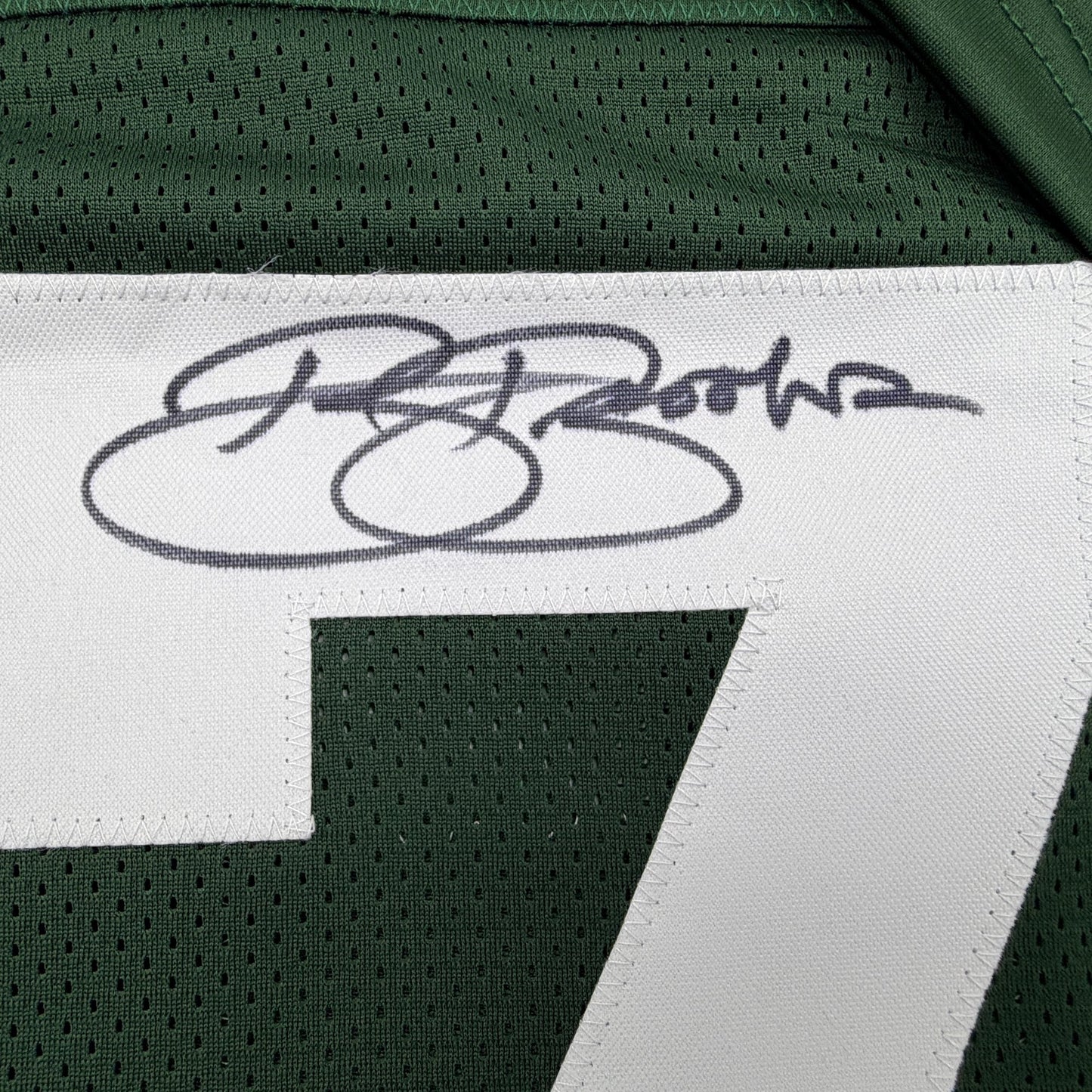 Autographed/Signed Robert Brooks Green Bay Green Football Jersey JSA COA