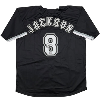 Autographed/Signed Bo Jackson Chicago Black Baseball Jersey Beckett BAS COA