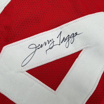 Autographed/Signed Jerry Tagge Nebraska Red College Football Jersey PSA/DNA COA