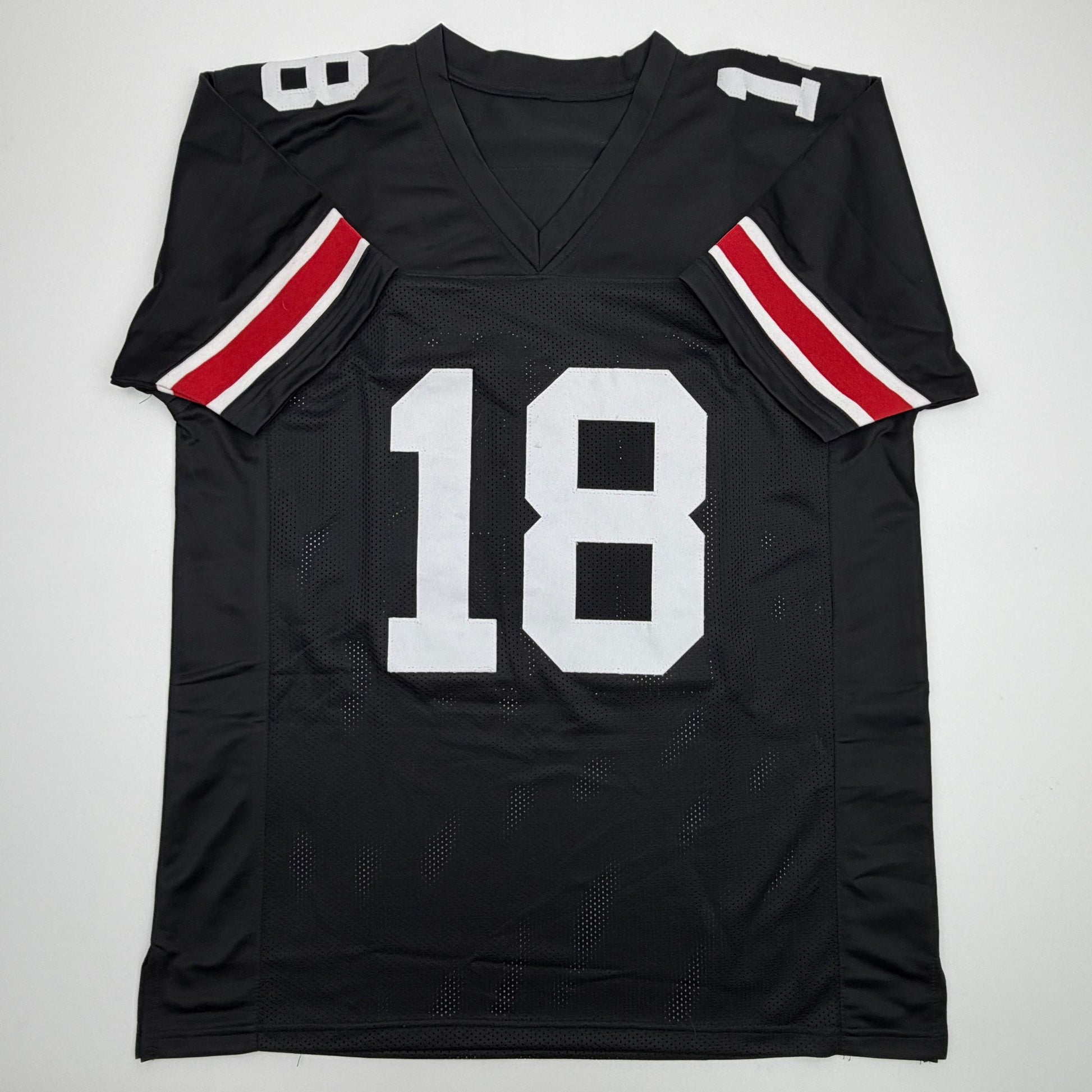 Autographed/Signed Will Howard Ohio State Black College Football Jersey Beckett BAS COA