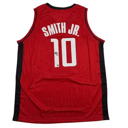 Autographed/Signed Jabari Smith Jr. Houston Red Basketball Jersey Tristar COA