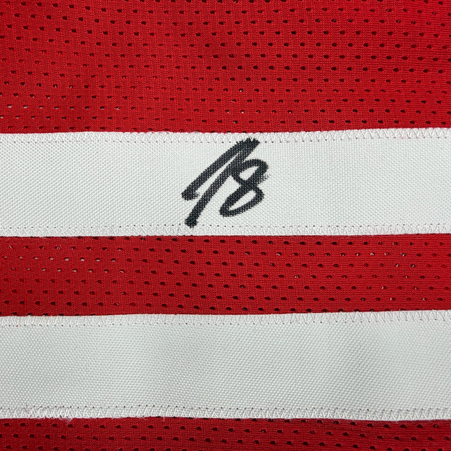 Autographed/Signed Jabari Smith Jr. Houston Red Basketball Jersey Tristar COA
