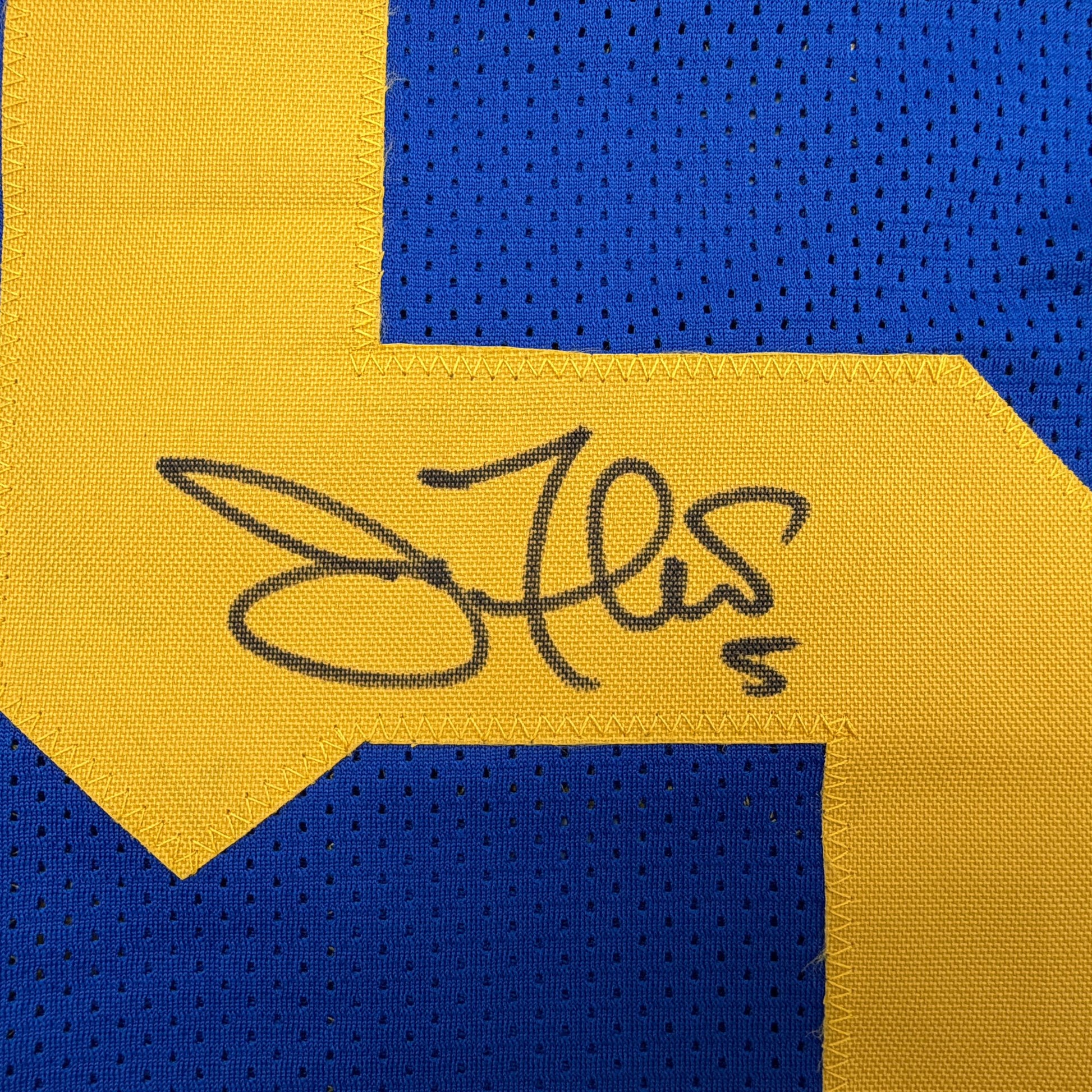 Autographed/Signed Joe Flacco Delaware Blue College Football Jersey JSA COA