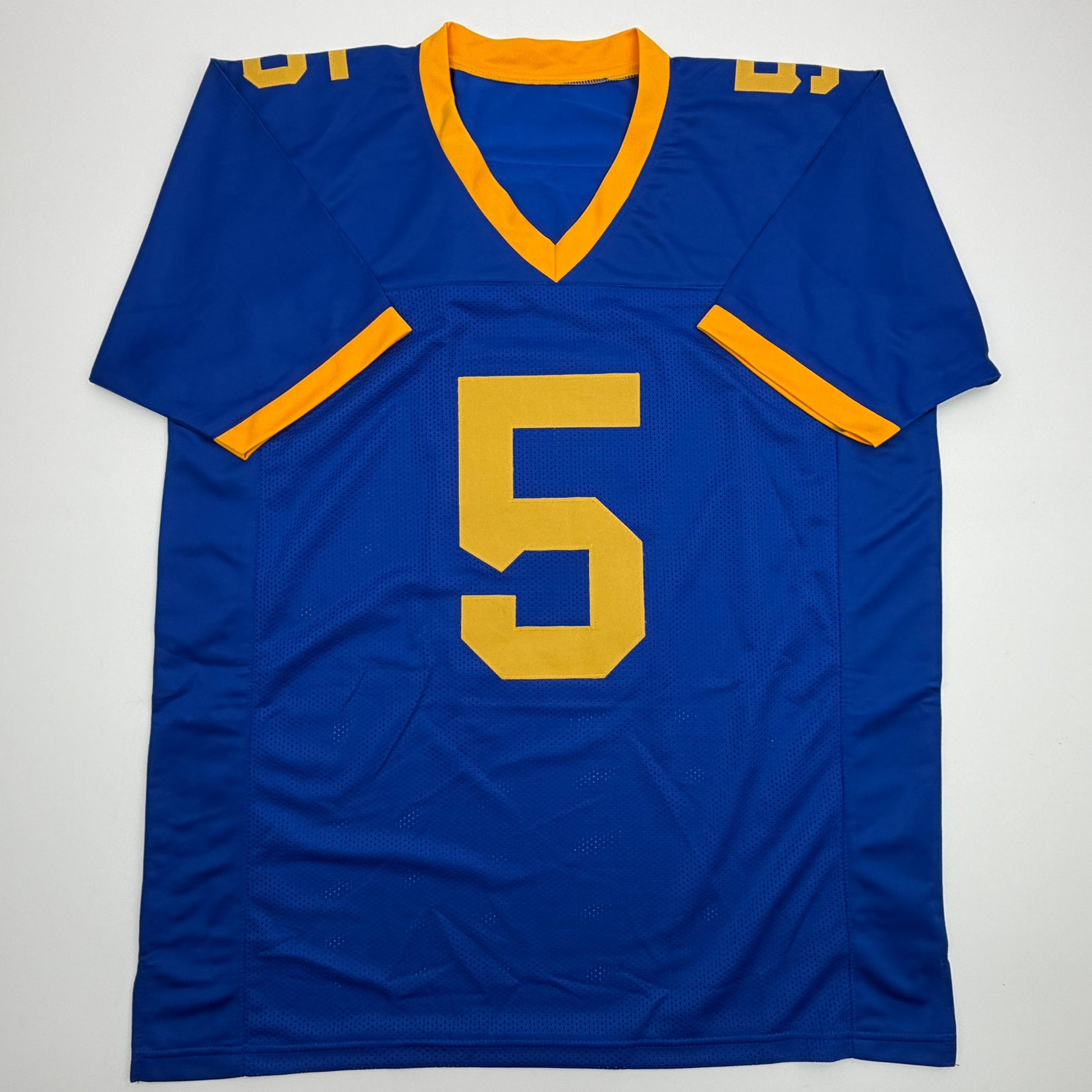 Autographed/Signed Joe Flacco Delaware Blue College Football Jersey JSA COA