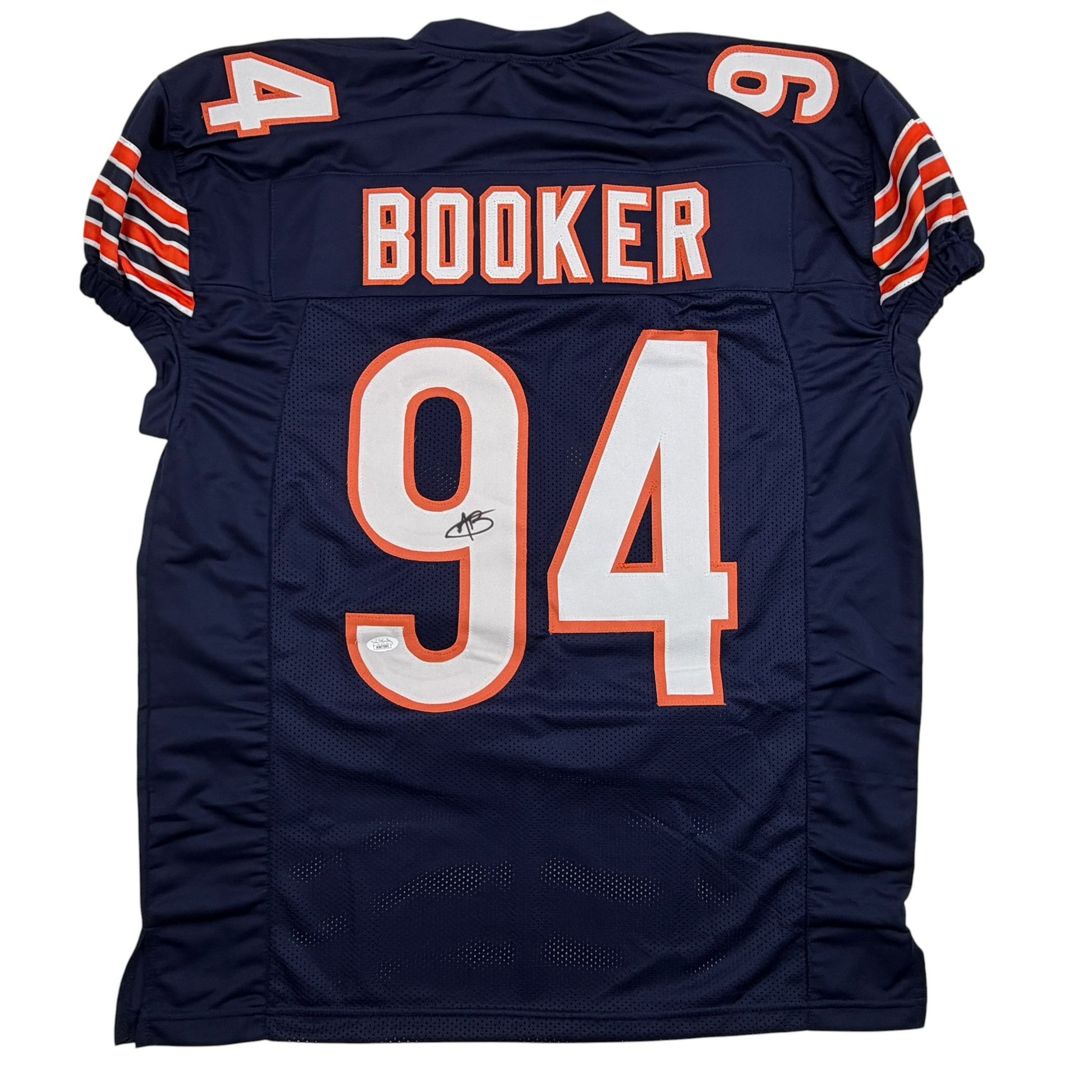 Autographed/Signed Austin Booker Chicago Blue Football Jersey JSA COA