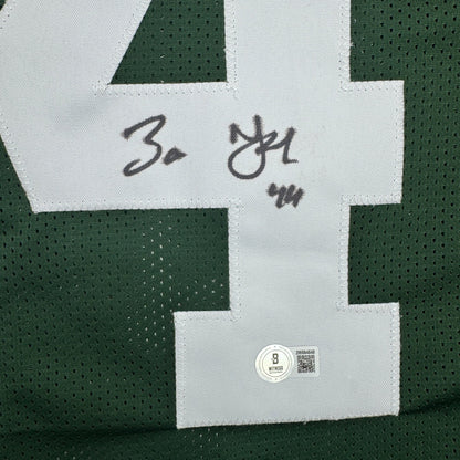 Autographed/Signed Zaire Franklin Green Bay Green Football Jersey Beckett BAS COA