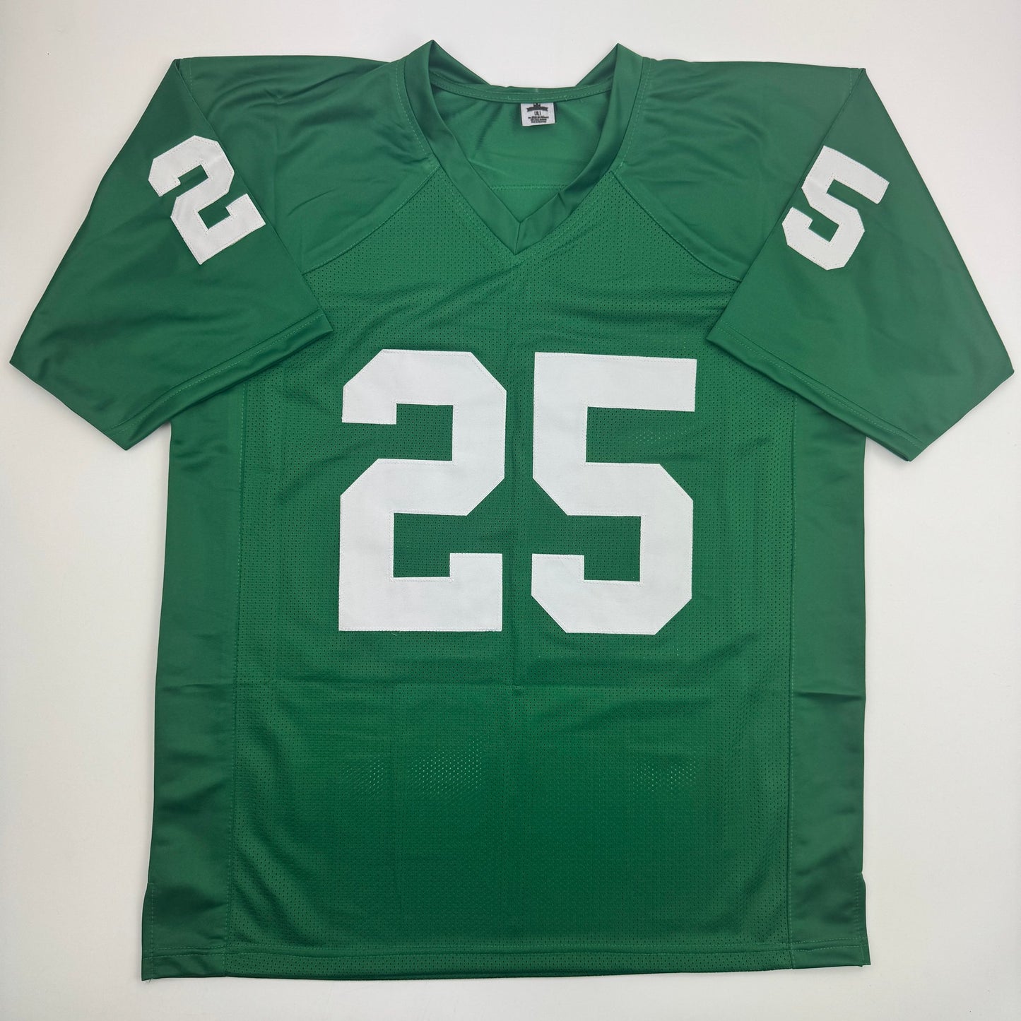Autographed/Signed LeSean McCoy Philadelphia Kelly Green Football Jersey JSA COA