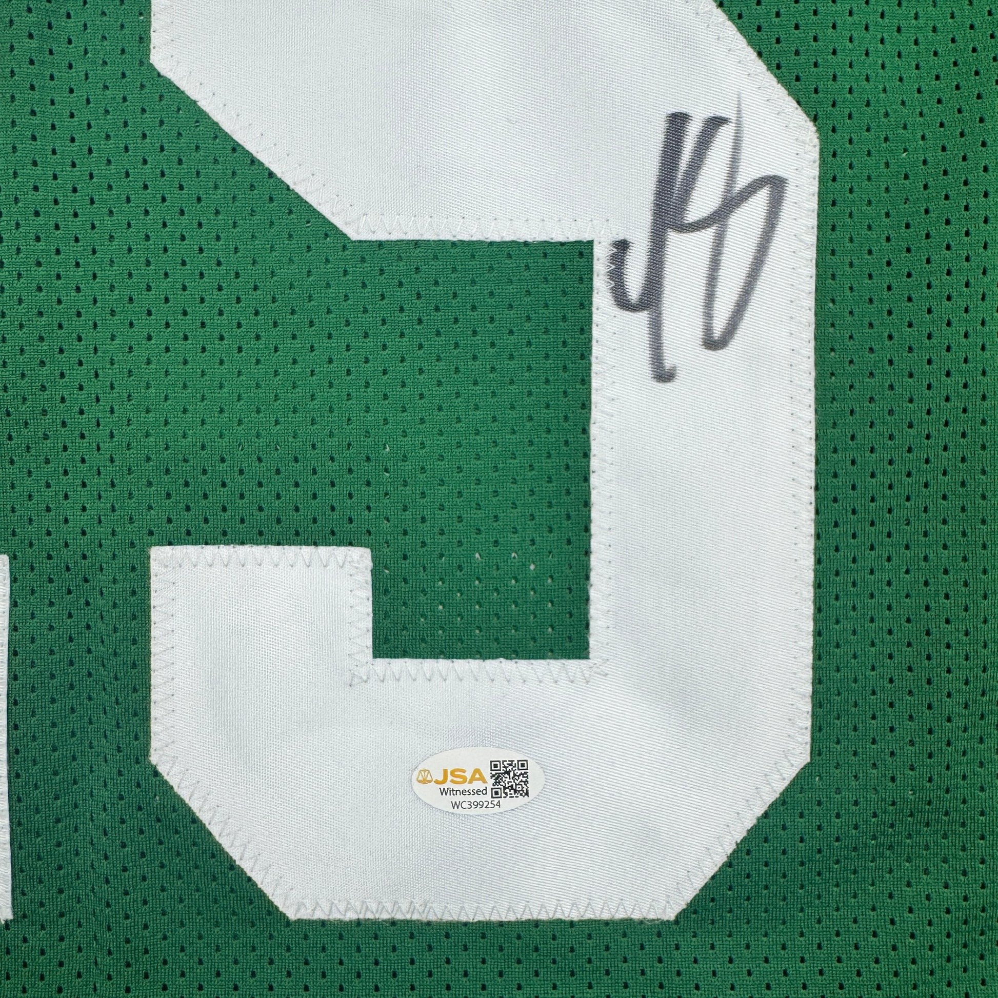 Autographed/Signed LeSean McCoy Philadelphia Kelly Green Football Jersey JSA COA