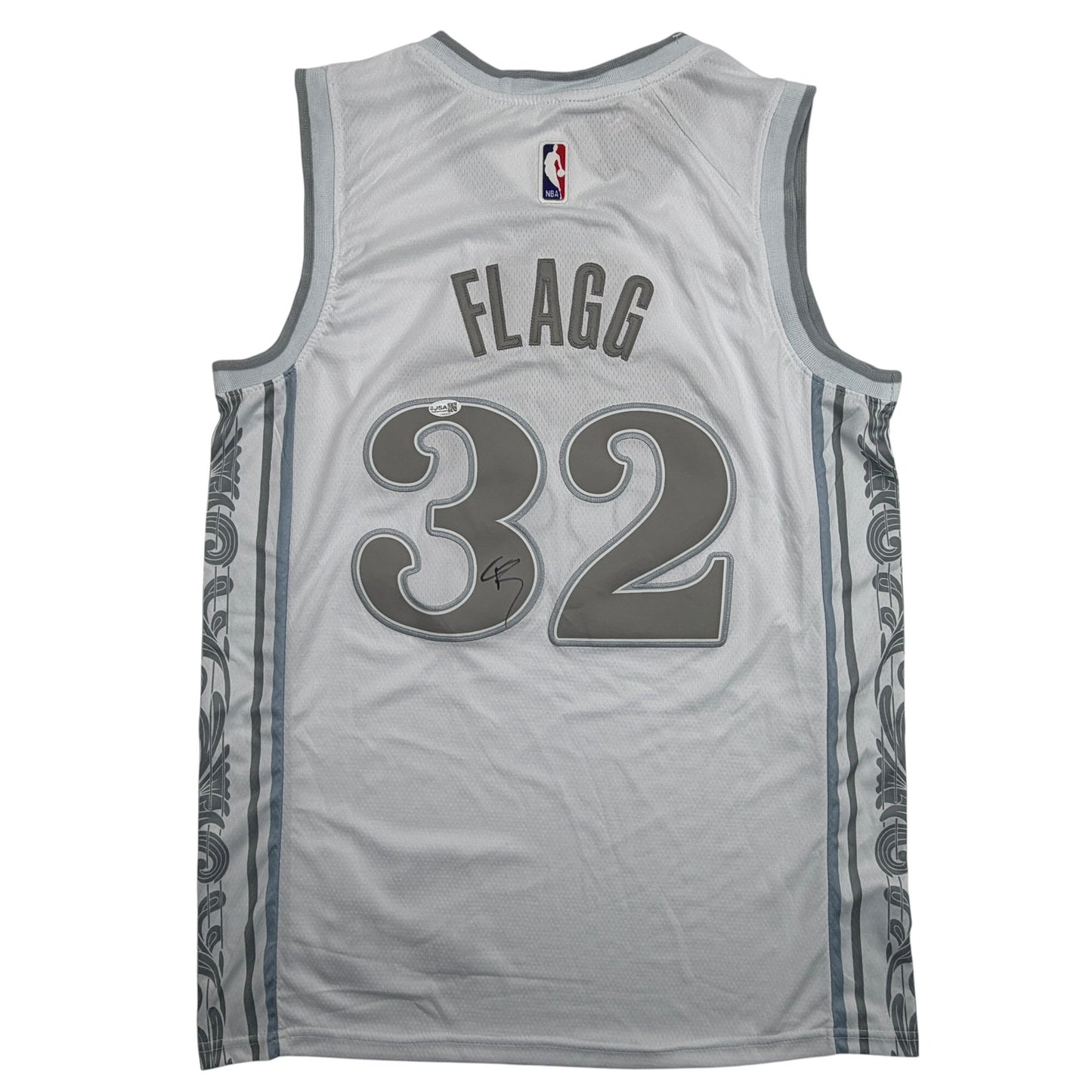 Autographed/Signed Cooper Flagg Dallas Mavericks White City Edition Authentic Basketball Jersey PSA/DNA COA