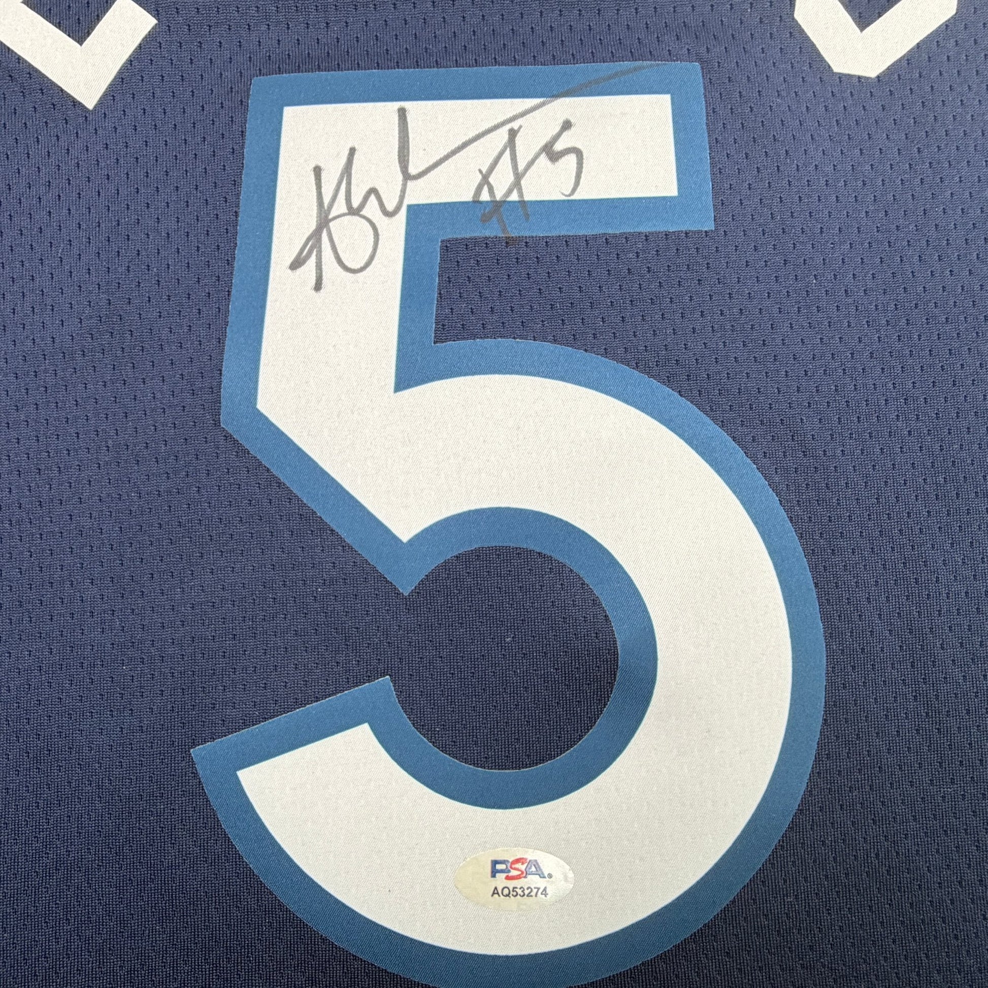 Autographed/Signed Anthony Edwards Minnesota Timberwolves Blue #5 Authentic Basketball Jersey PSA/DNA COA