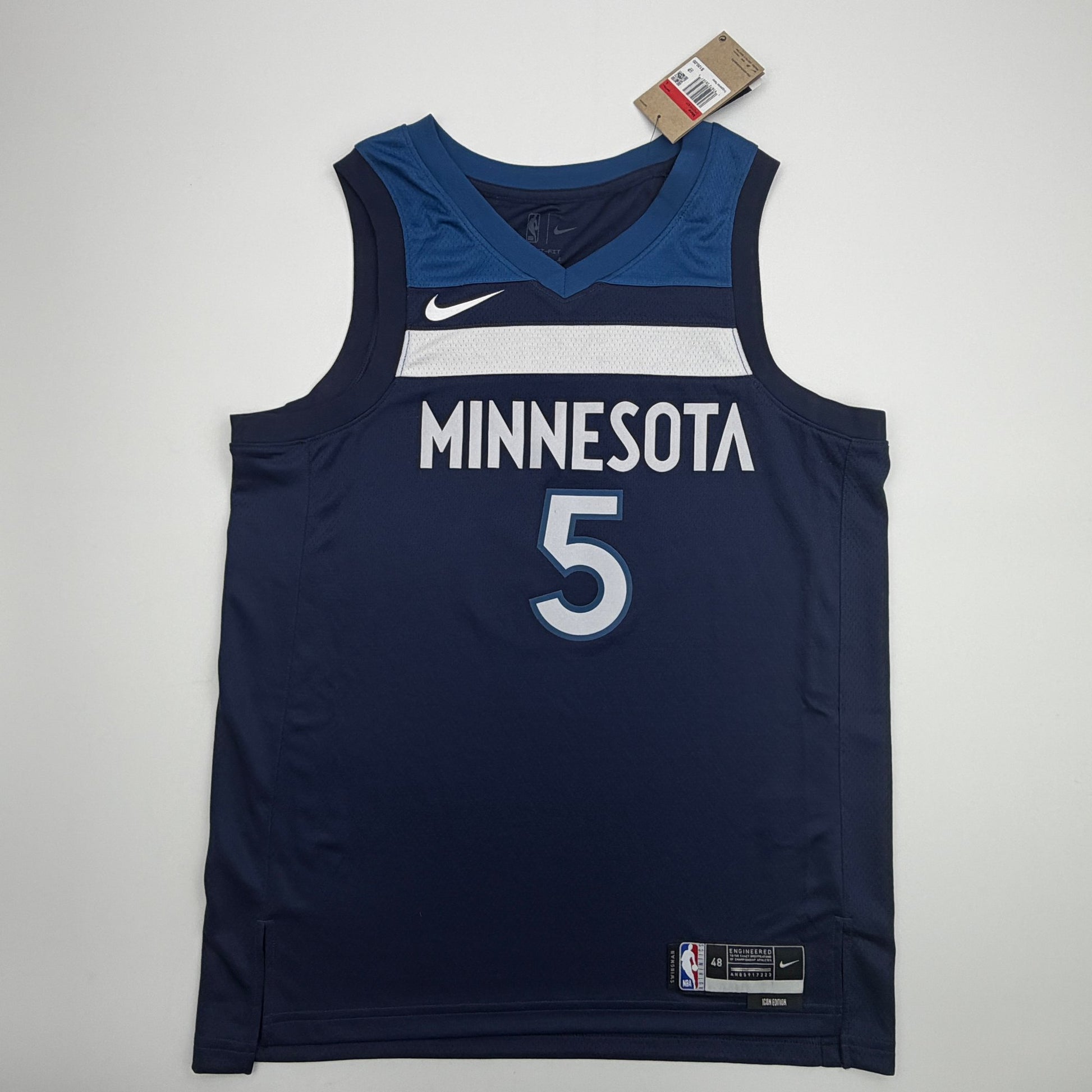 Autographed/Signed Anthony Edwards Minnesota Timberwolves Blue #5 Authentic Basketball Jersey PSA/DNA COA