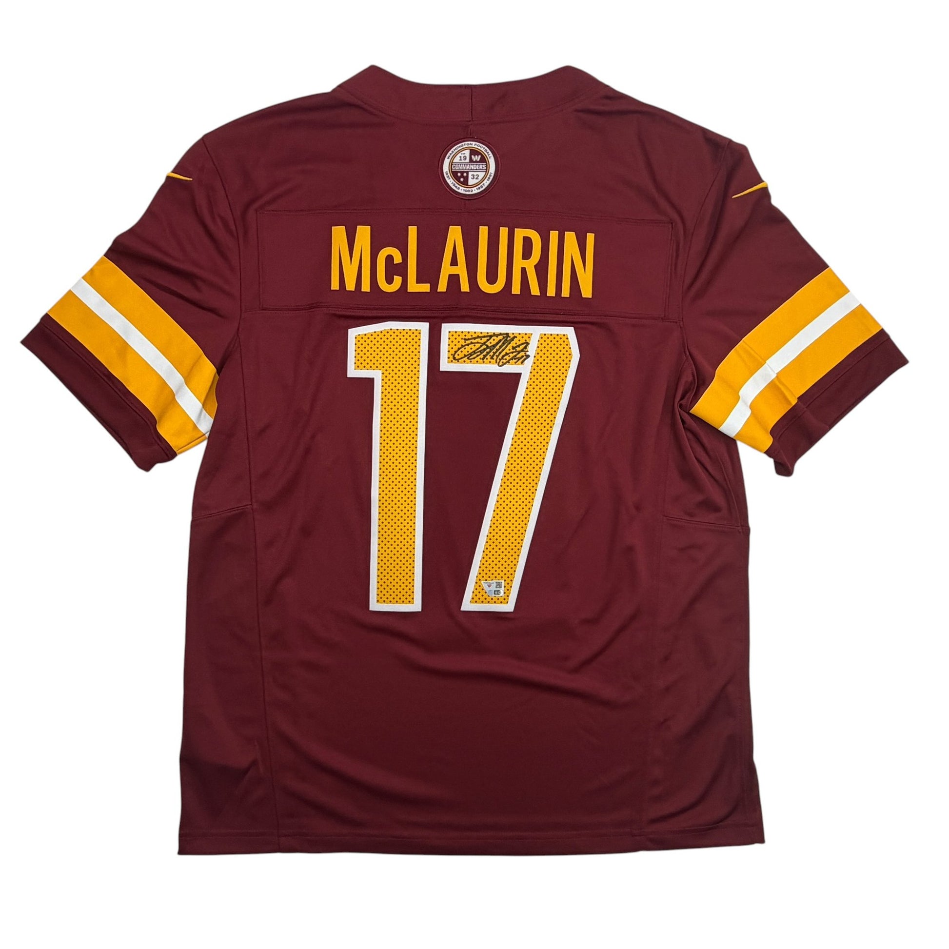 Autographed/Signed Terry McLaurin Washington Commanders Maroon Authentic Football Jersey Fanatics COA
