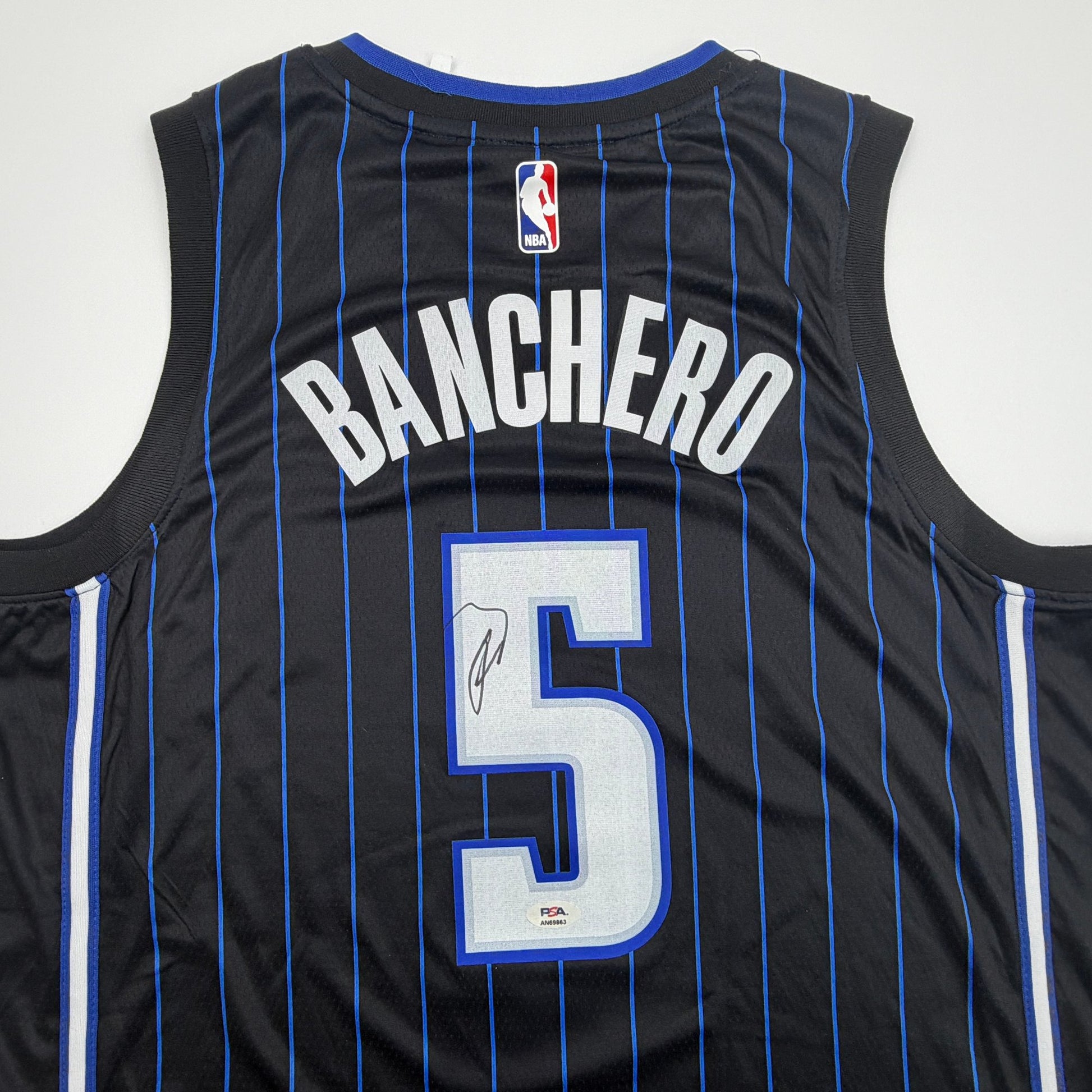 Autographed/Signed Paolo Banchero Orlando Magic Black Authentic Basketball Jersey PSA/DNA COA