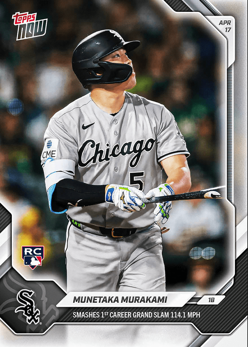 2026 Topps Now Munetaka Murakami #94 Smashes 1st Career Grand Slam 114.1 MPH Chicago White Sox Rookie RC Baseball Card