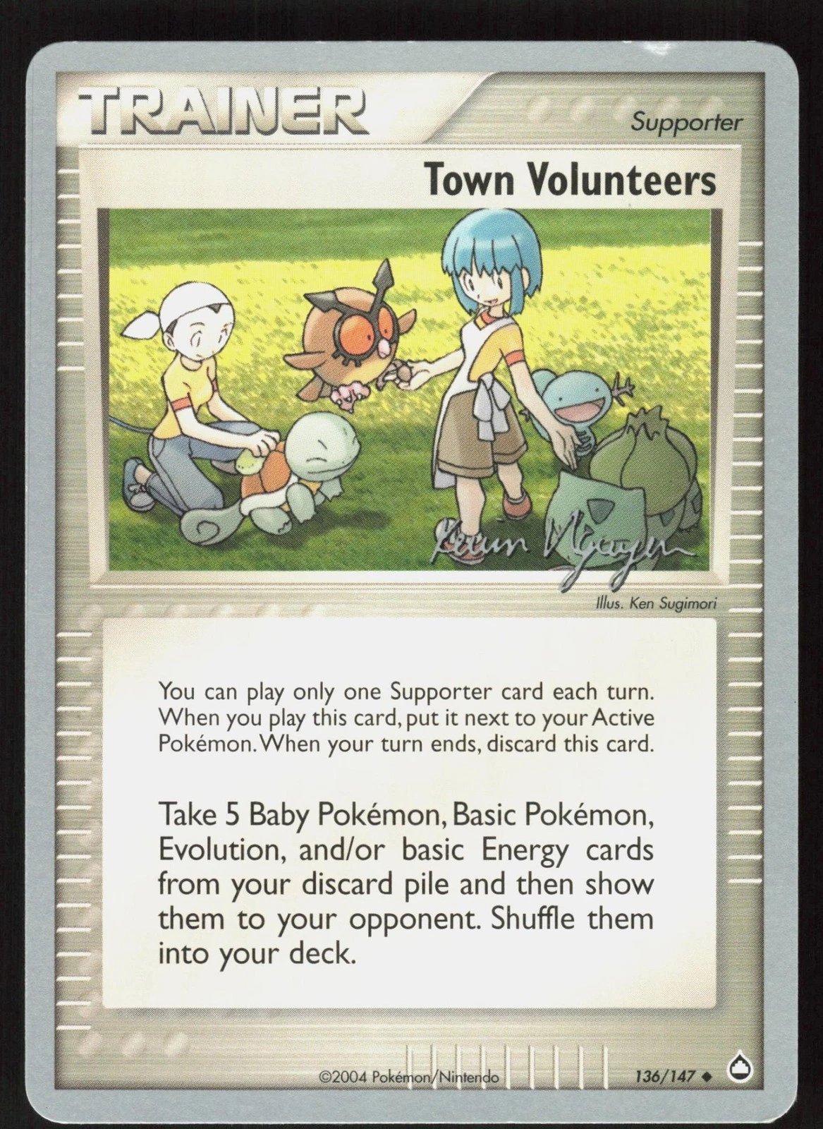 2004 PKM Trainer Town Volunteers #136/147 World Championship Deck Kevin Nguyen Trading Card