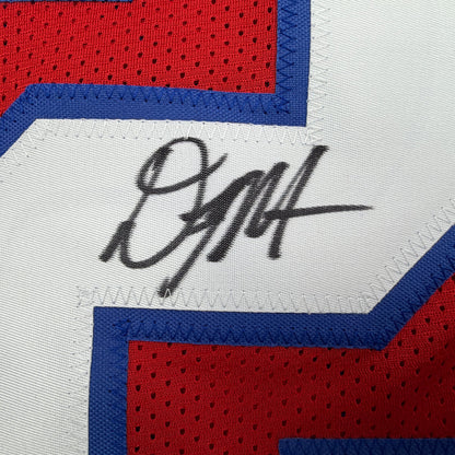 Autographed/Signed DJ D.J. Moore Buffalo Red Football Jersey PSA/DNA COA